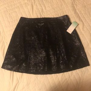 NWT Black Sequin Skirt